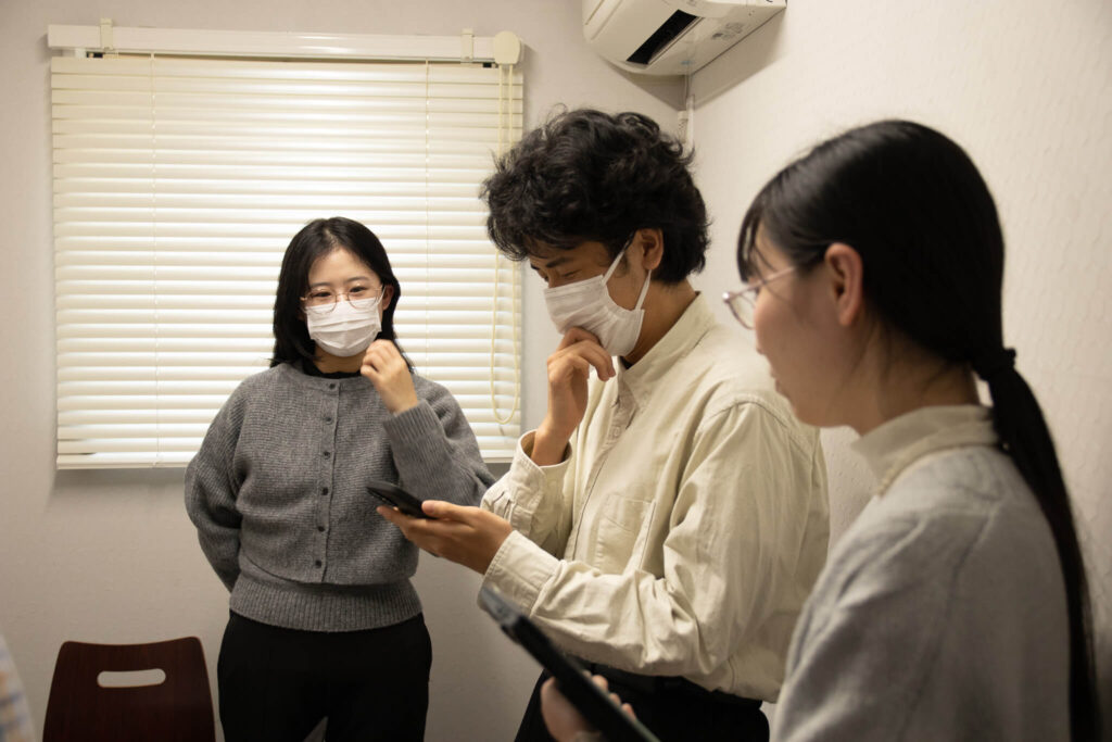 1巡目グループの展示会の様子